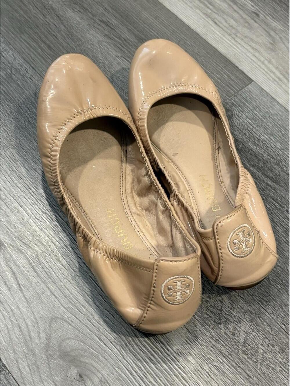 Tory Burch Ballet Flats Sand Bendable Comfortable  Size 8M